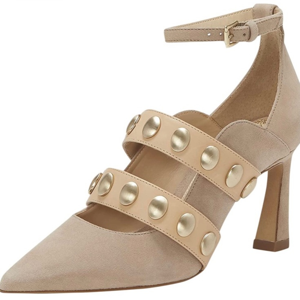 Vince Camuto Kremlin Studded Nude Pumps size 7.5